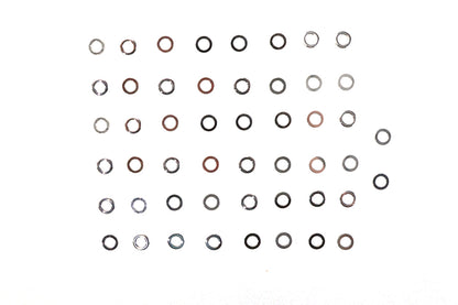 Colony Chrome Flat Washer 1/4 inch Inner Diameter, Pack of 50