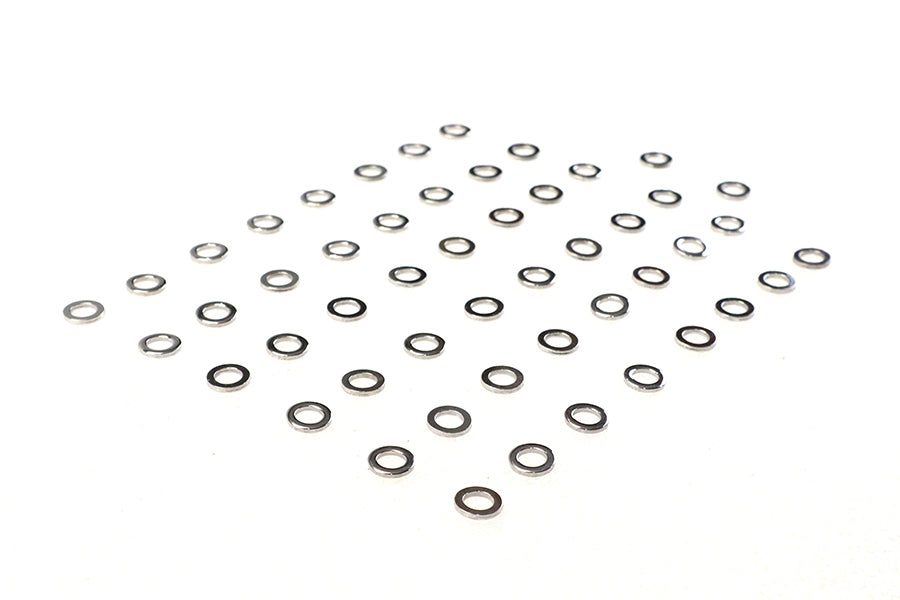 Colony Chrome Flat Washer 1/4 inch Inner Diameter, Pack of 50