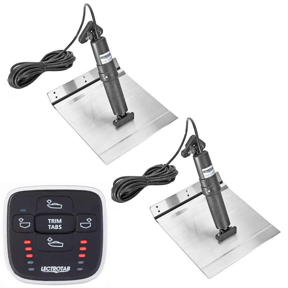 Lectrotab XKA Aluminum Alloy Trim Tab Kit with MLC-1 Control – 12 x 12 Inches for Boats 18 to 32 Feet