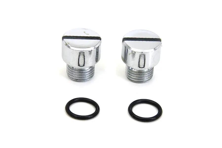 Colony Oil Pump Check and Relief Valve Plug Chrome for Harley Davidson FL and FX Models by Colony