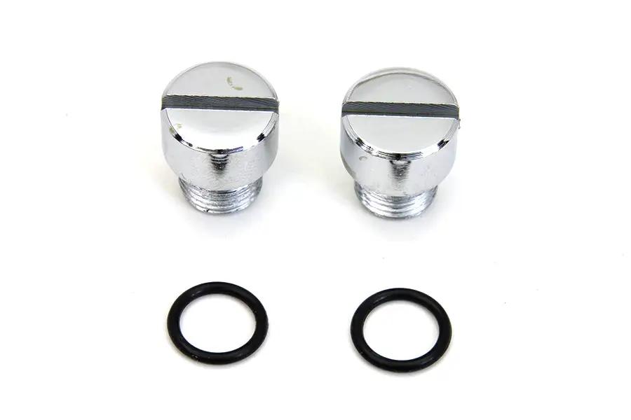 Colony Oil Pump Check and Relief Valve Plug Chrome for Harley Davidson FL and FX Models by Colony