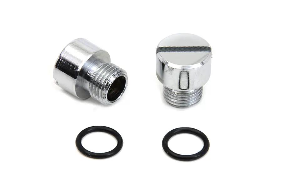 Colony Oil Pump Check and Relief Valve Plug Chrome for Harley Davidson FL and FX Models by Colony
