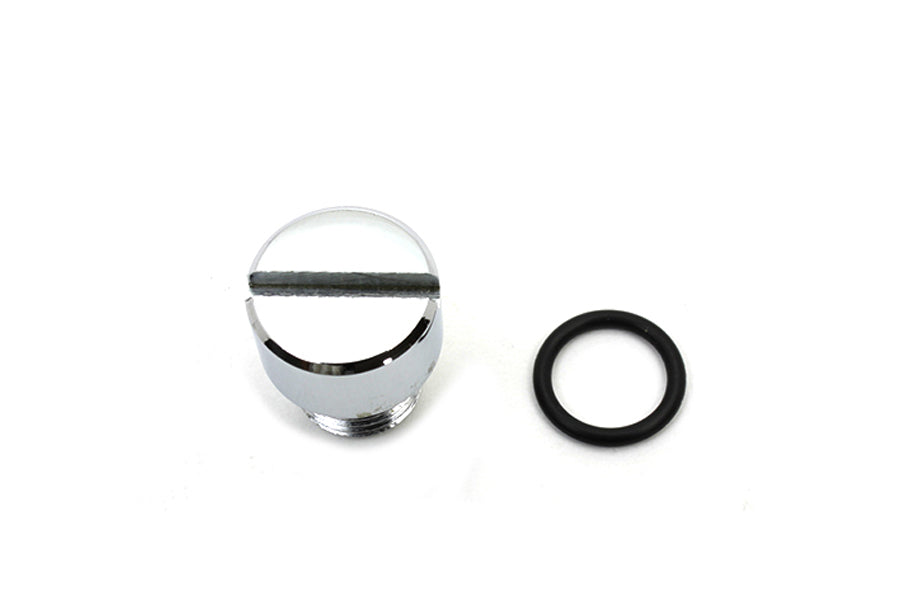 Colony Tappet Oil Screen Plug with Chrome Finish for Harley Davidson Big Twin and FX Models
