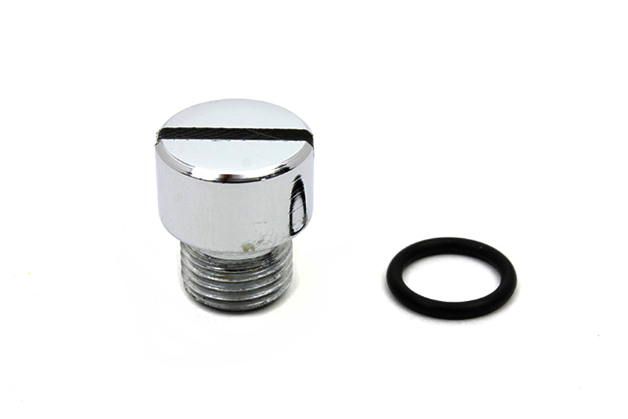 Colony Tappet Oil Screen Plug with Chrome Finish for Harley Davidson Big Twin and FX Models