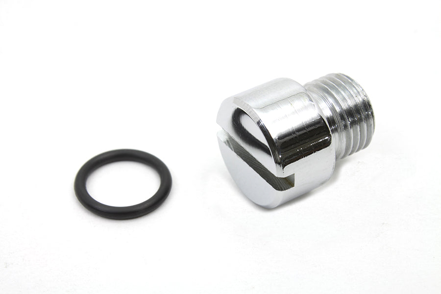 Colony Tappet Oil Screen Plug with Chrome Finish for Harley Davidson Big Twin and FX Models