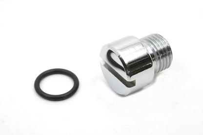 Colony Tappet Oil Screen Plug with Chrome Finish for Harley Davidson Big Twin and FX Models