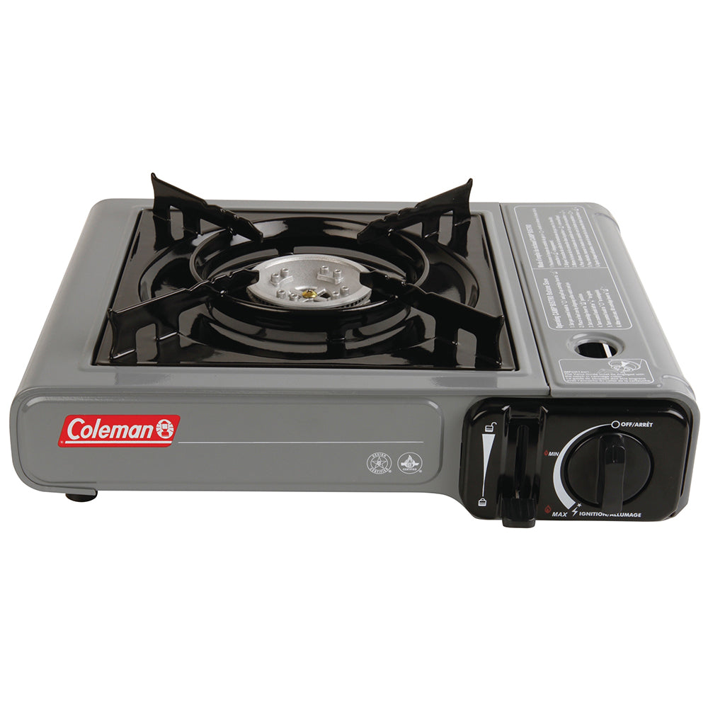 Coleman Table Top 1 Burner Butane Camping Stove - Gray, Model 2000037885