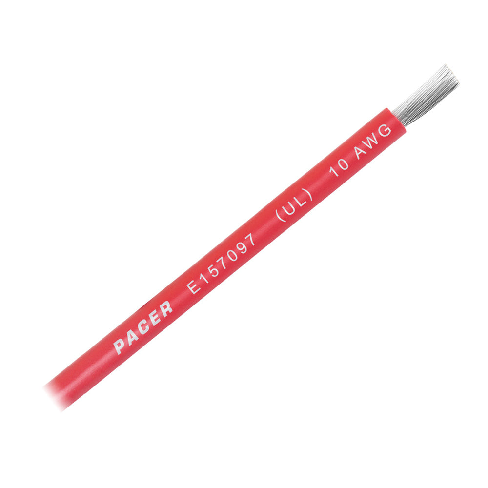 Pacer WUL10RD-FT Red 10 AWG Marine Battery Cable - Sold by The Foot