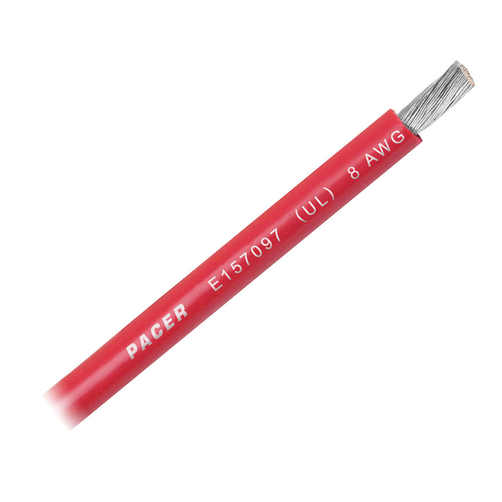 Pacer WUL8RD-FT Red 8 AWG Marine Battery Cable - Sold by the Foot
