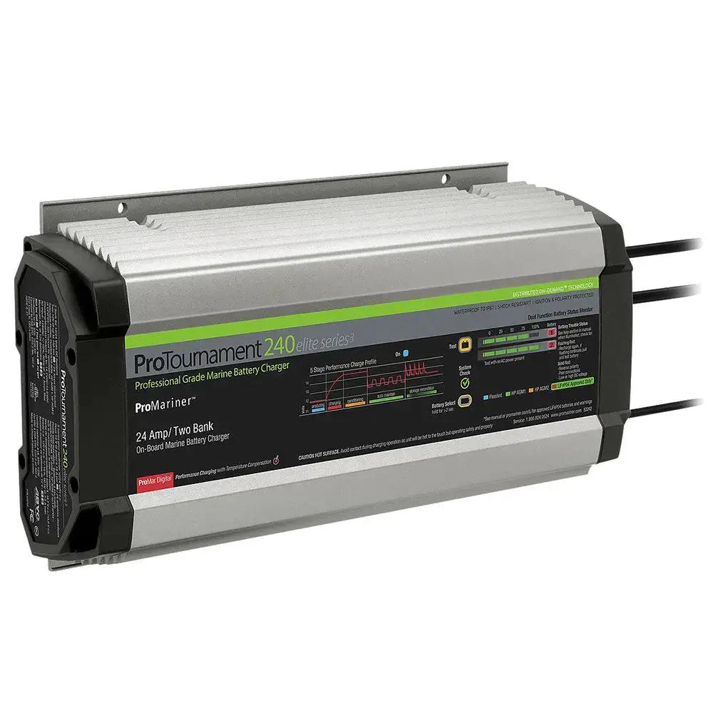 ProMariner ProTournament 240 Elite Series3 2-Bank On-Board Marine Battery Charger by ProMariner