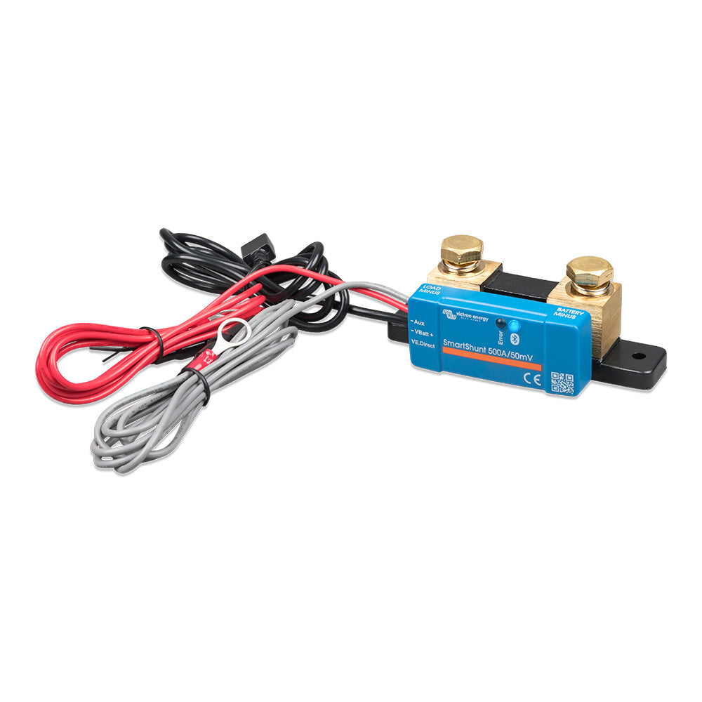 Victron Energy SmartShunt 500A/50MV IP65 Bluetooth Battery Monitor for Marine and RV Applications