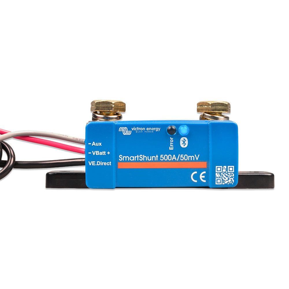 Victron Energy SmartShunt 500A/50MV IP65 Bluetooth Battery Monitor for Marine and RV Applications
