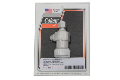 Colony Fuel Filter Strainer Kit with Cadmium Finish for Harley Davidson FL (1950-1959) by Colony
