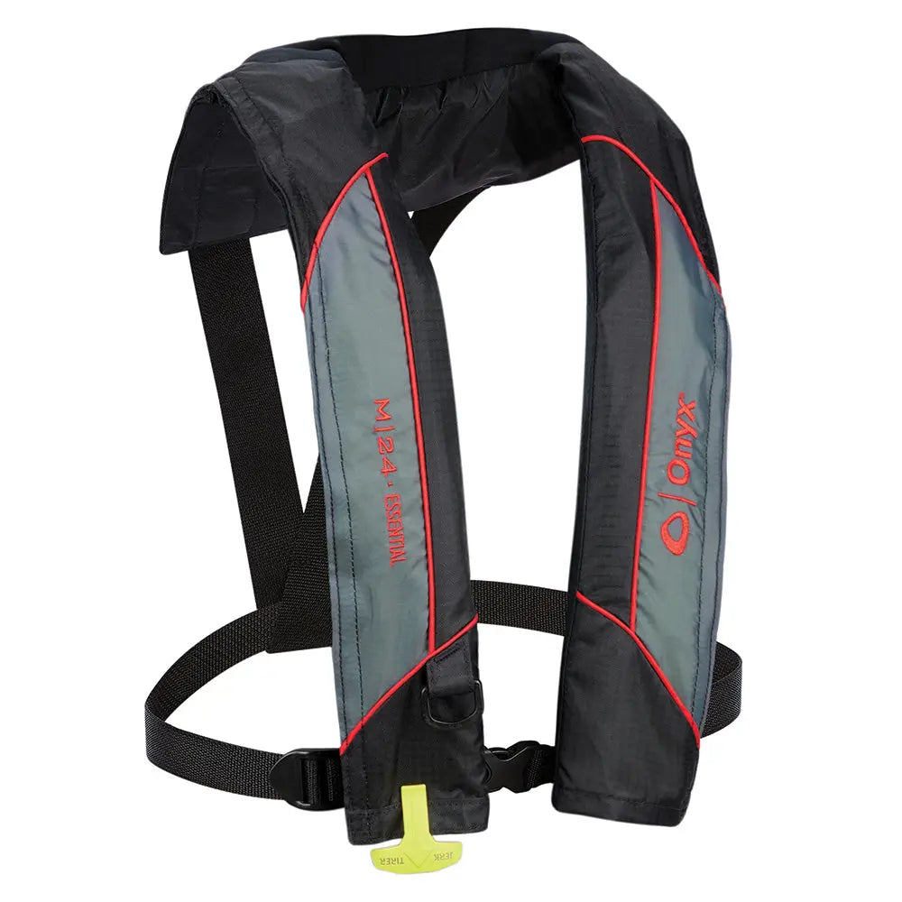 Onyx Outdoor M-24 Essential Manual Inflatable Life Jacket - Red for Adults