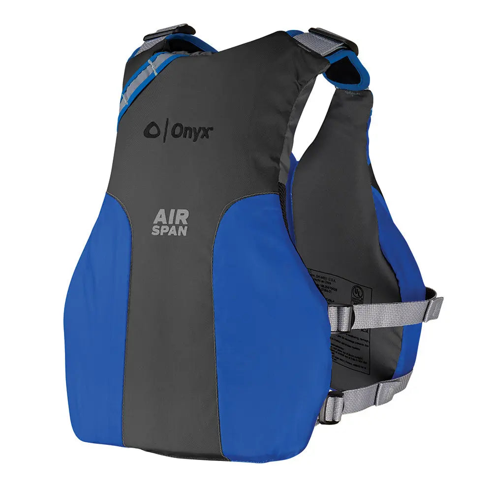 Onyx Outdoor Airspan Breeze Life Jacket M/L Blue for Kayaking and Paddling