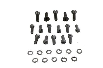 Colony Parkerized Transmission Cover Screw Kit for Harley Davidson WL Models by Colony
