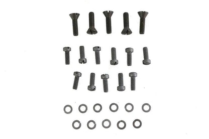 Colony Parkerized Transmission Cover Screw Kit for Harley Davidson WL Models by Colony