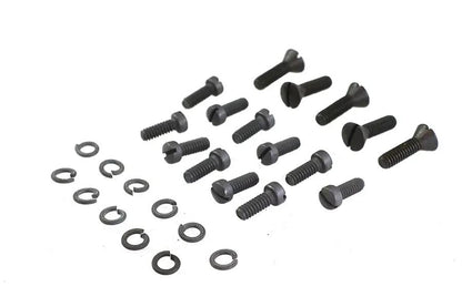Colony Parkerized Transmission Cover Screw Kit for Harley Davidson WL Models by Colony