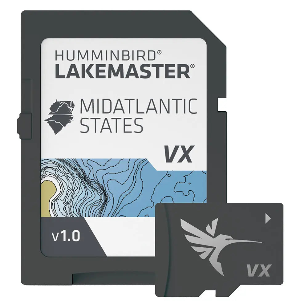 Humminbird LakeMaster VX - Mid-Atlantic States Detailed Fishing Map with VX Technology