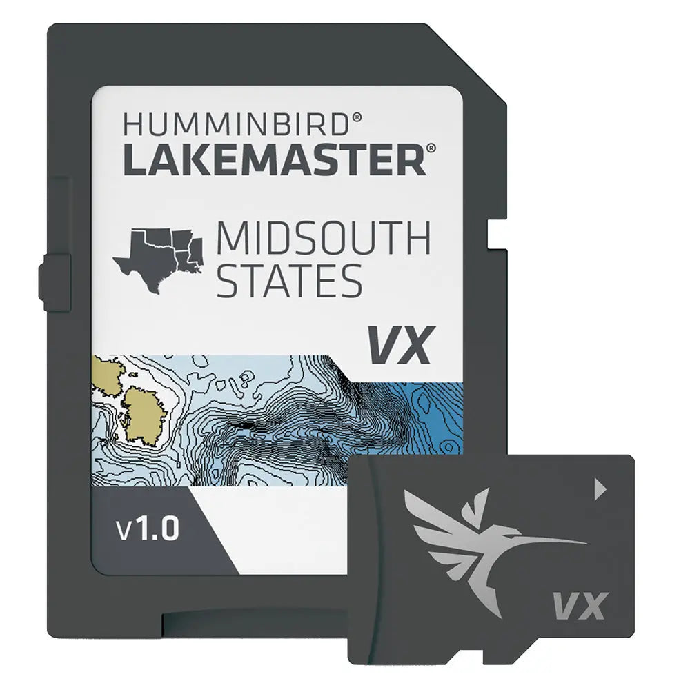 Humminbird LakeMaster VX - Mid-South States Mapping Solution with VX Technology