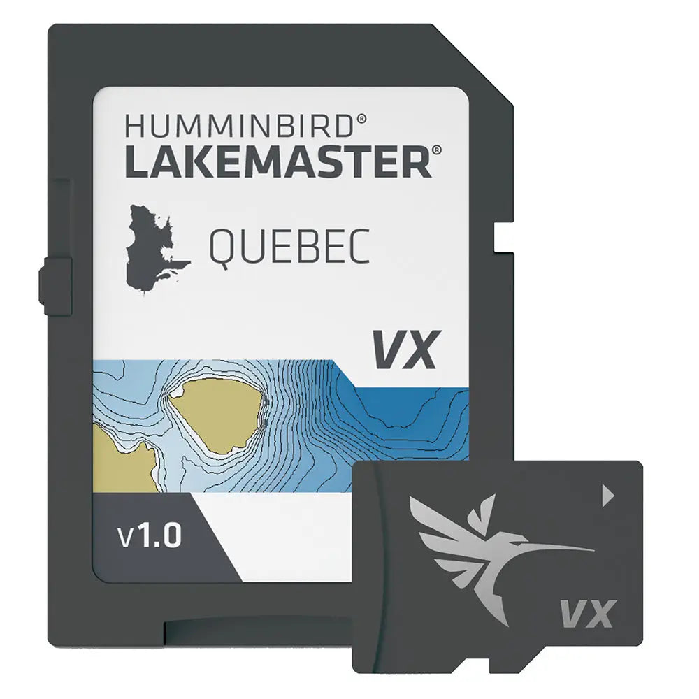 Humminbird LakeMaster VX Quebec Mapping Card with VX Technology and SmartStrike