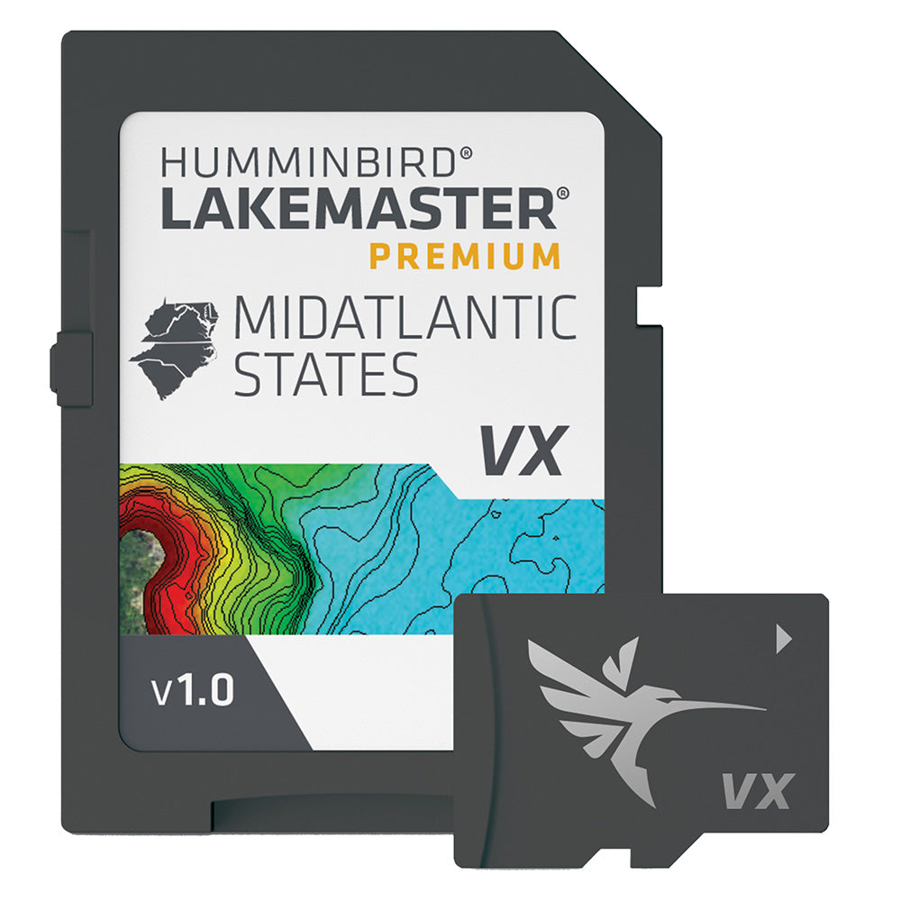 Humminbird LakeMaster VX Premium - Mid-Atlantic States Mapping System