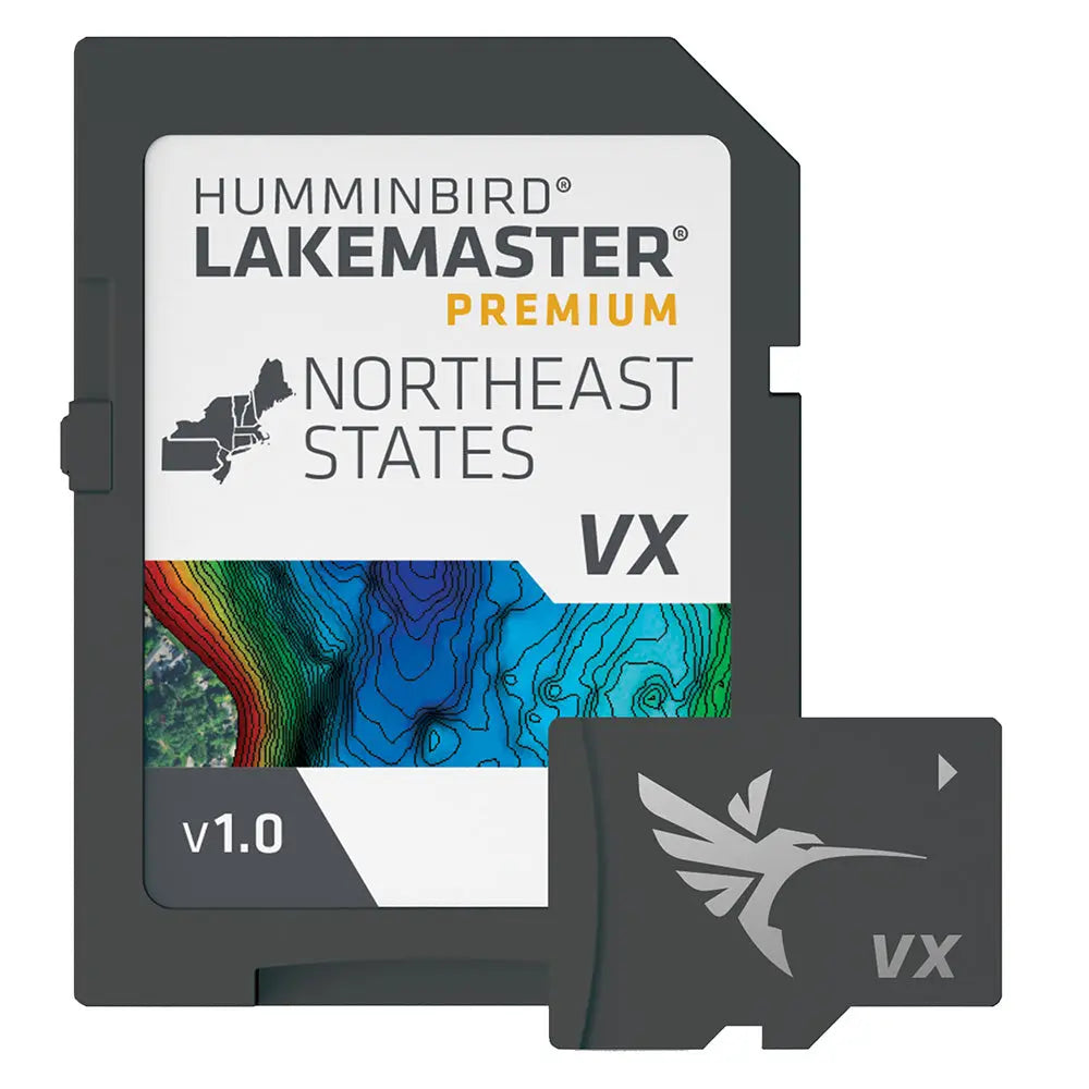 Humminbird LakeMaster VX Premium Northeast Mapping Solution with VX Technology and SmartStrike
