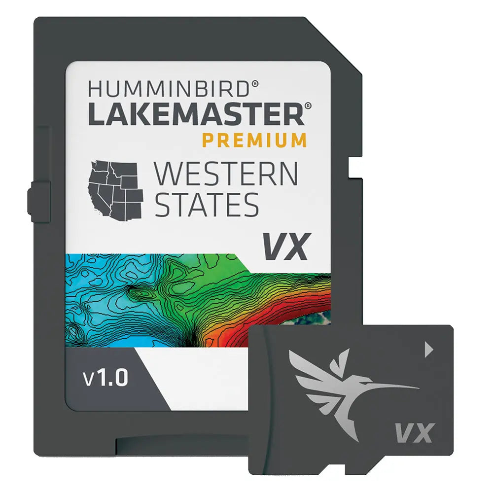 Humminbird LakeMaster VX Premium for Western States – Advanced Mapping with VX Technology