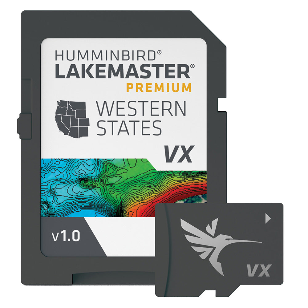 Humminbird LakeMaster VX Premium for Western States – Advanced Mapping with VX Technology