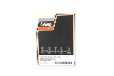 Colony Wheel Hub Star Screw Parkerized for Harley Davidson EL & FL Models