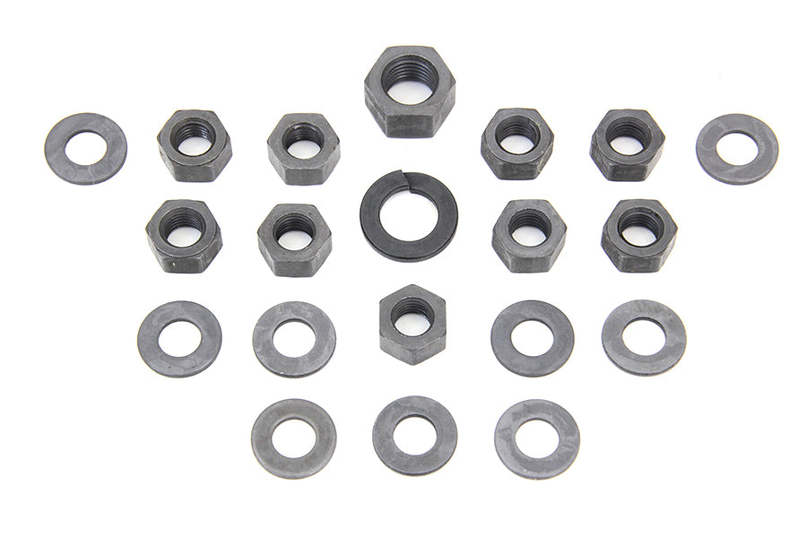 Colony Parkerized Transmission Side Cover Kit for Harley Davidson EL and UL Models