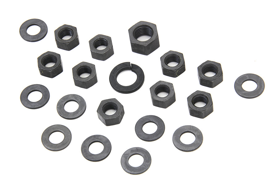 Colony Parkerized Transmission Side Cover Kit for Harley Davidson EL and UL Models