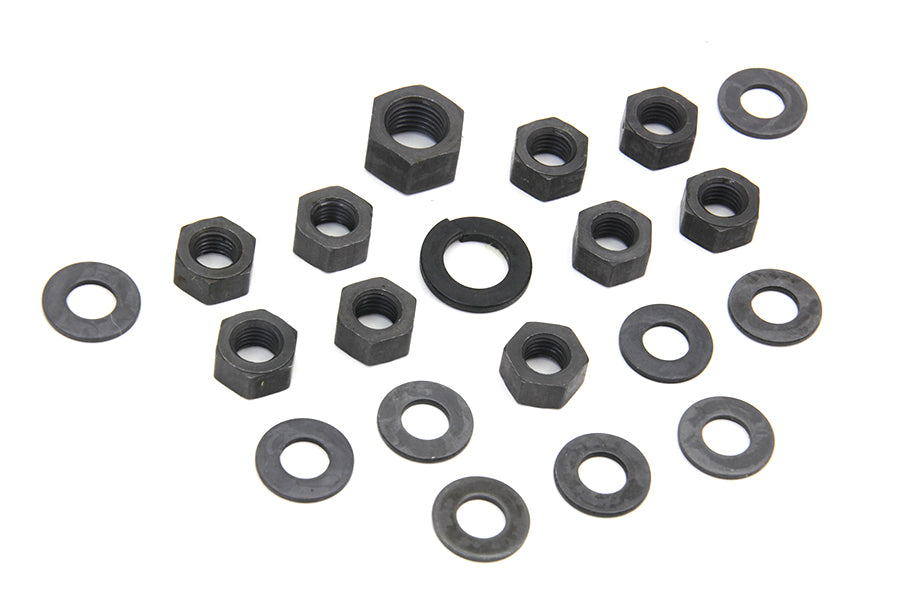 Colony Parkerized Transmission Side Cover Kit for Harley Davidson EL and UL Models