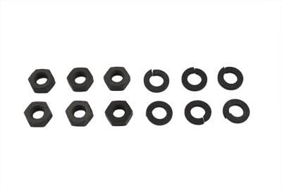 Colony Oil Pump Nut Set Parkerized – 1/4-24 Thread for Harley Davidson UL Models