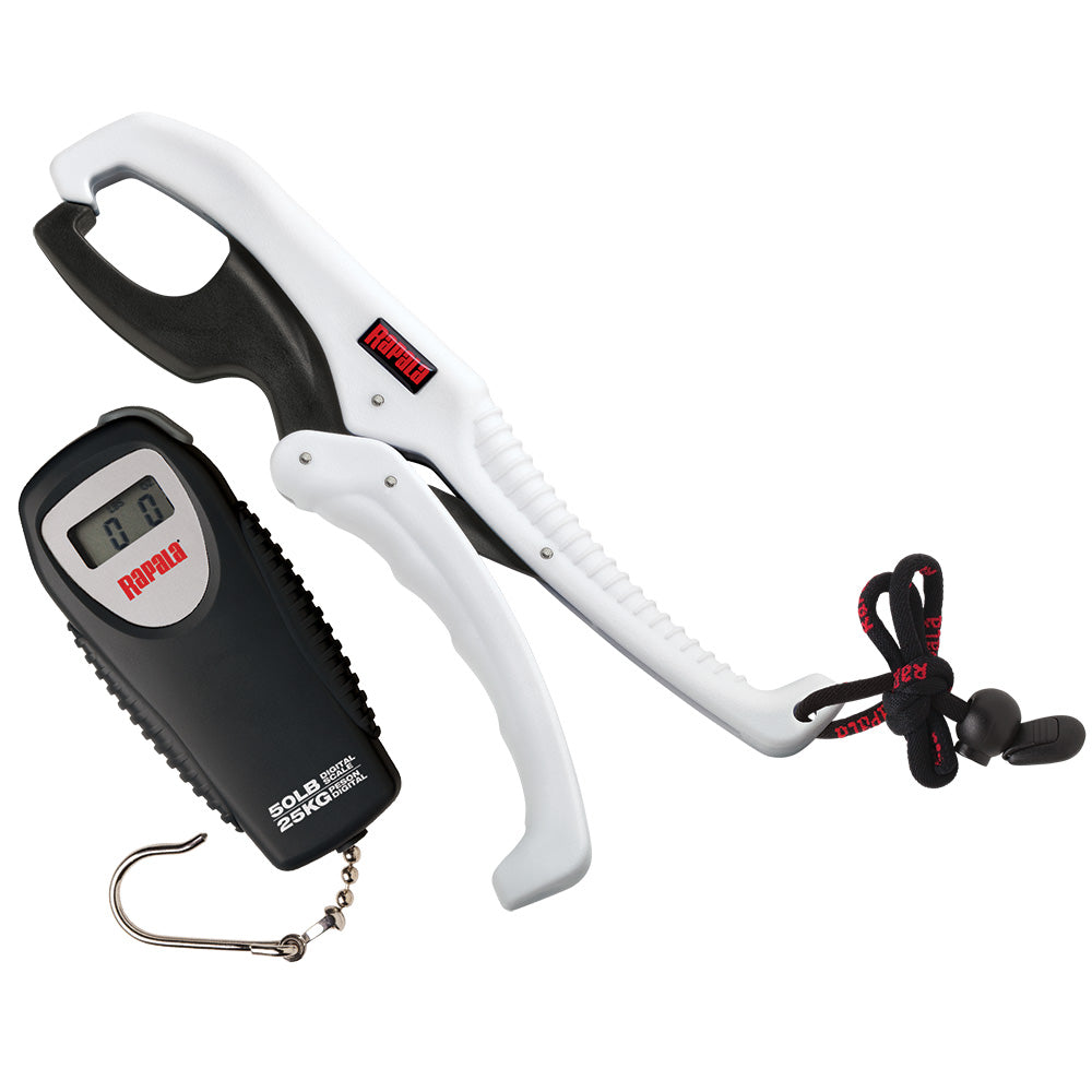 Rapala Floating Fish Gripper Scale Combo - 9" Fish Gripper with 50lb Digital Scale
