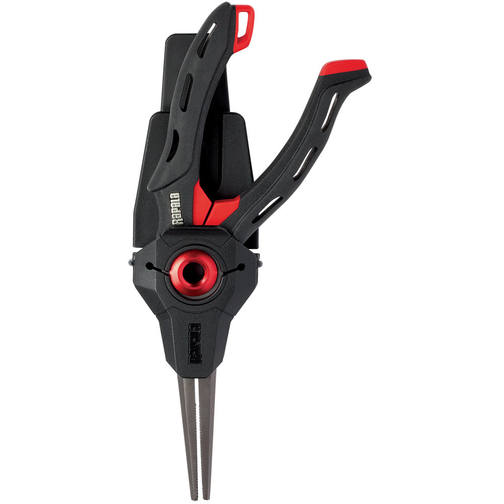 Rapala Mag Spring Pliers - 8-inch with Magnetic Spring System and Serrated Jaws