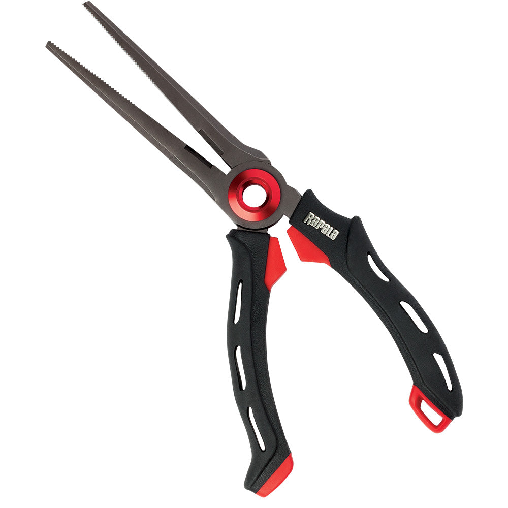 Rapala Mag Spring Pliers - 8-inch with Magnetic Spring System and Serrated Jaws