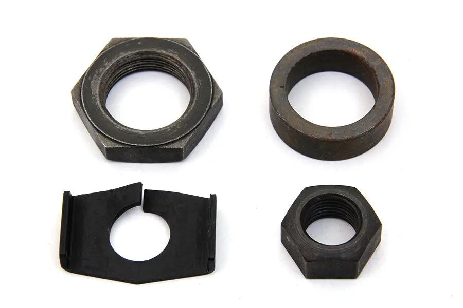 Colony Parkerized Rear Axle Nut and Lock Kit for Harley Davidson WL (1941-1950) by Colony