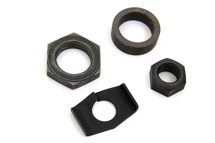 Colony Parkerized Rear Axle Nut and Lock Kit for Harley Davidson WL (1941-1950) by Colony