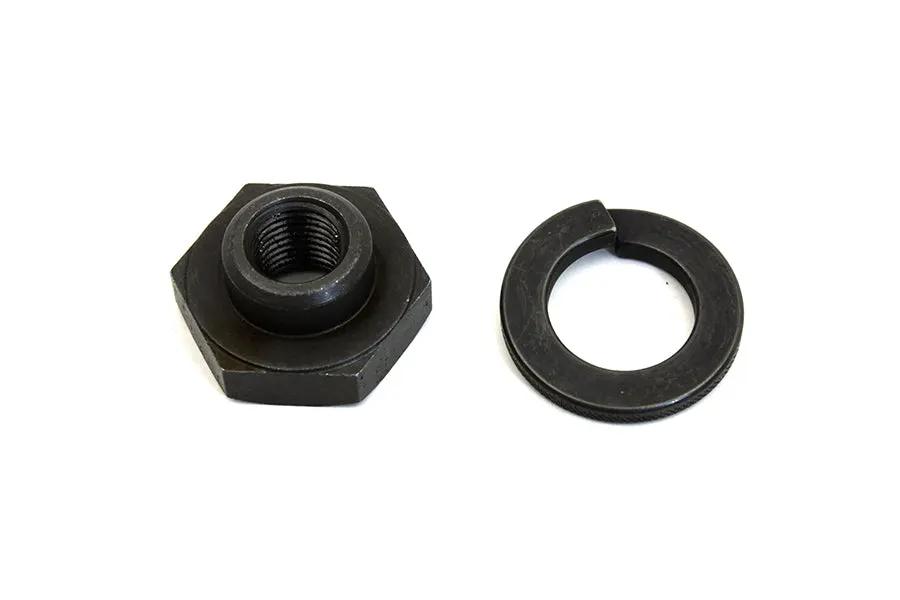 Colony Parkerized Seat Post Rod Lock Nut and Lock Washer for Harley Davidson EL & FL Models by Colony