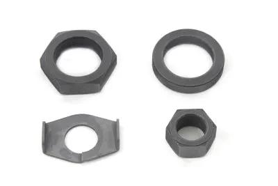 V-Twin Parkerized Rear Axle Nut and Lock Kit for Harley Davidson 1936-1945 EL & FL Models by V-Twin