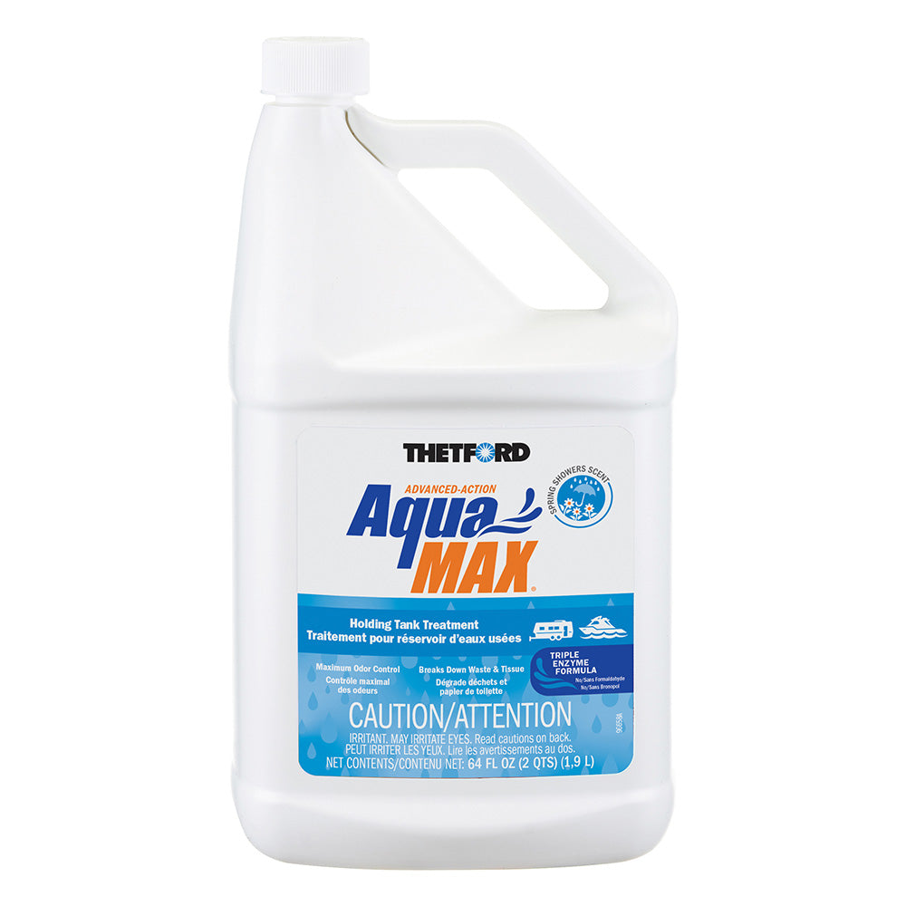 Thetford Marine AquaMax Holding Tank Treatment - 64oz Spring Shower Scent for RV and Marine Toilets