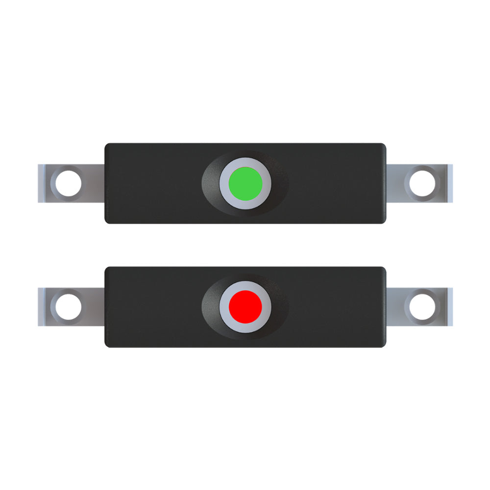 TACO Marine Rub Rail Mounted LED Navigation Light Set for SuproFlex – Red and Green LEDs