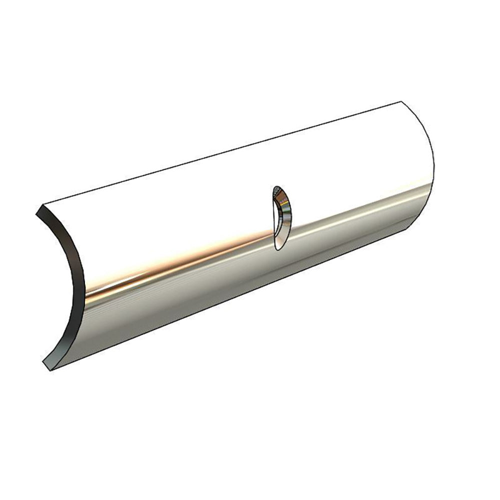 TACO Marine Hollow Back 304 Stainless Steel Rub Rail Insert – 3/4 inch x 6 feet