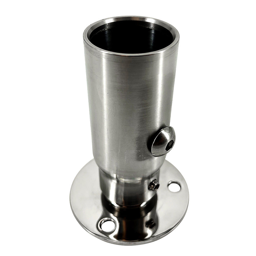 Seaview Starlink Stainless Steel 1-Inch-14 Threaded Adapter with Fixed Base - Model SV114STLKFB