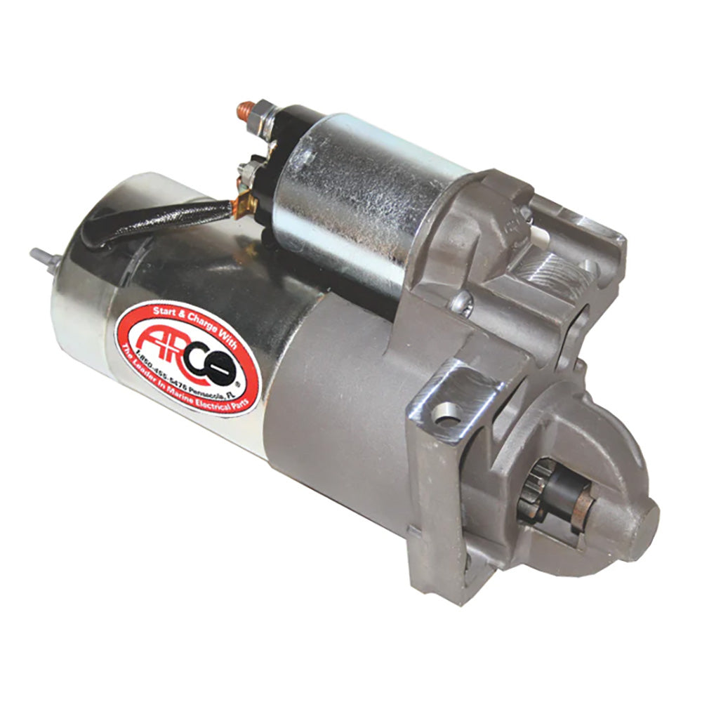 ARCO Marine Inboard Starter with 12-3/4 Inch Flywheel and Gear Reduction for Marine Engines
