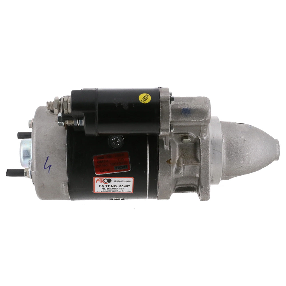 ARCO Marine Top Mount Inboard Starter - Counter Clockwise Rotation for Marine Engines