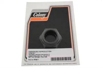 Colony Spring Fork Stem Nut for Harley Davidson EL and FL Models by Colony