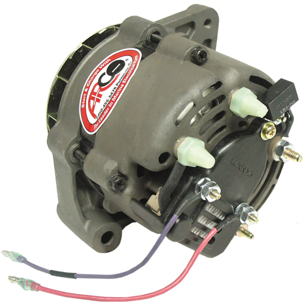 ARCO Marine Premium Replacement Alternator with Single Groove Pulley – 12V, 55A for Late Model Mercruiser