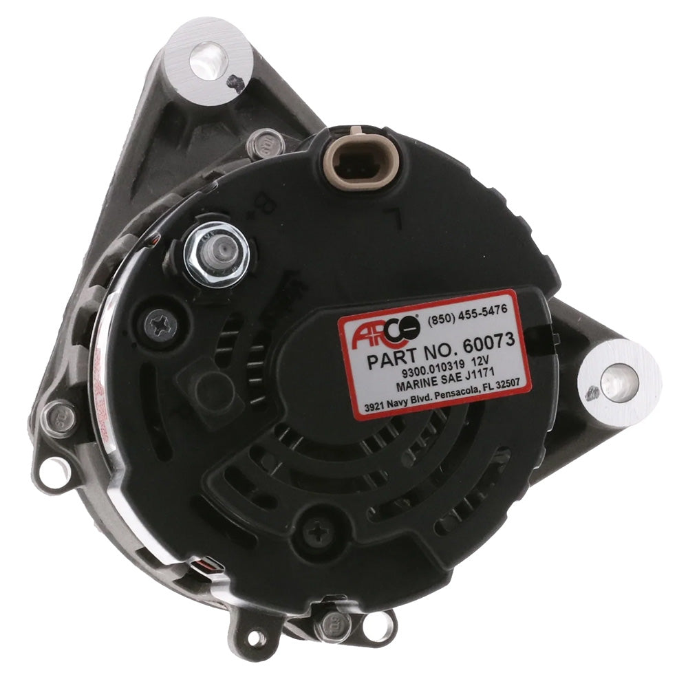 ARCO Marine Premium Replacement Inboard Alternator with 55mm Multi-Groove Pulley - 12V 65A for Volvo Penta